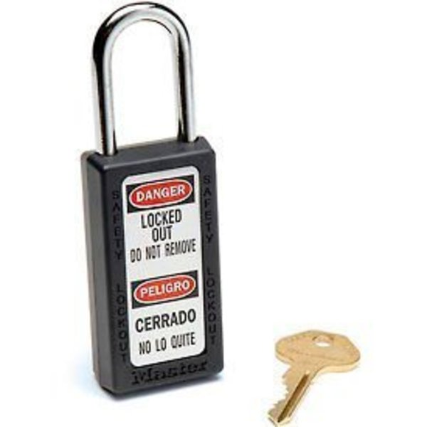 Master Lock Master Lock® Safety 411 Series Zenex„¢ Thermoplastic Padlock, Black, 411BLK 411BLK